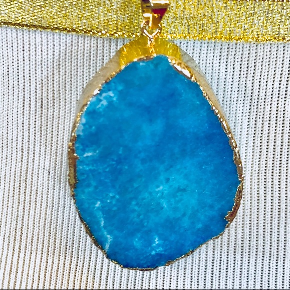 🔥NEW!!🔥 Genuine HUGE Druzy Stone Pendent - Picture 3 of 6
